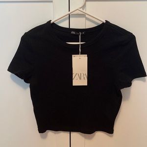 Black zara tee